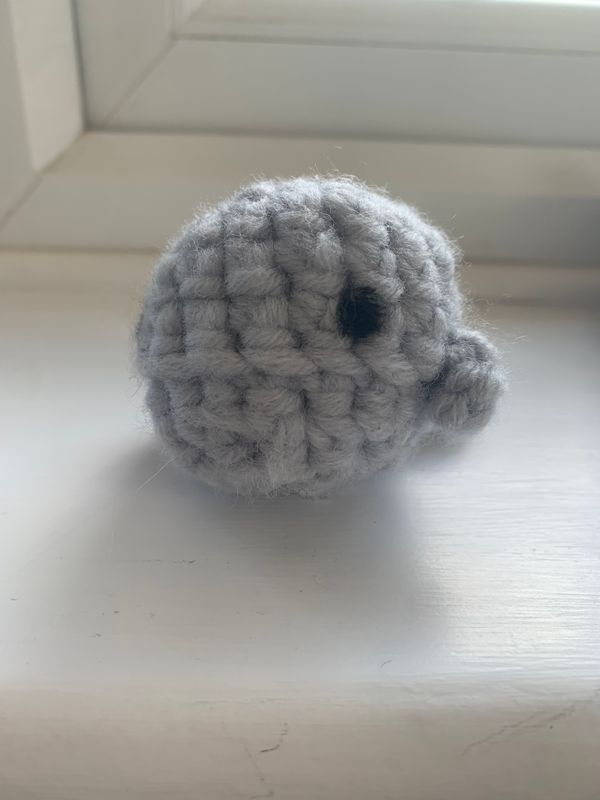 Crochet mini whale